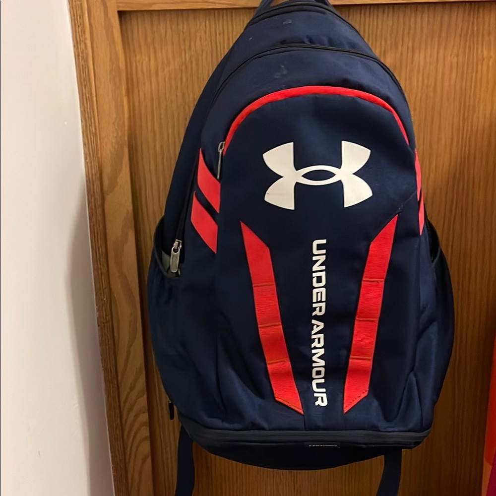 Under Armour Navy and Red  Backpack